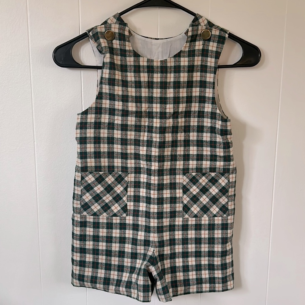 Florence Eiseman Plaid Jumper with pockets size 6